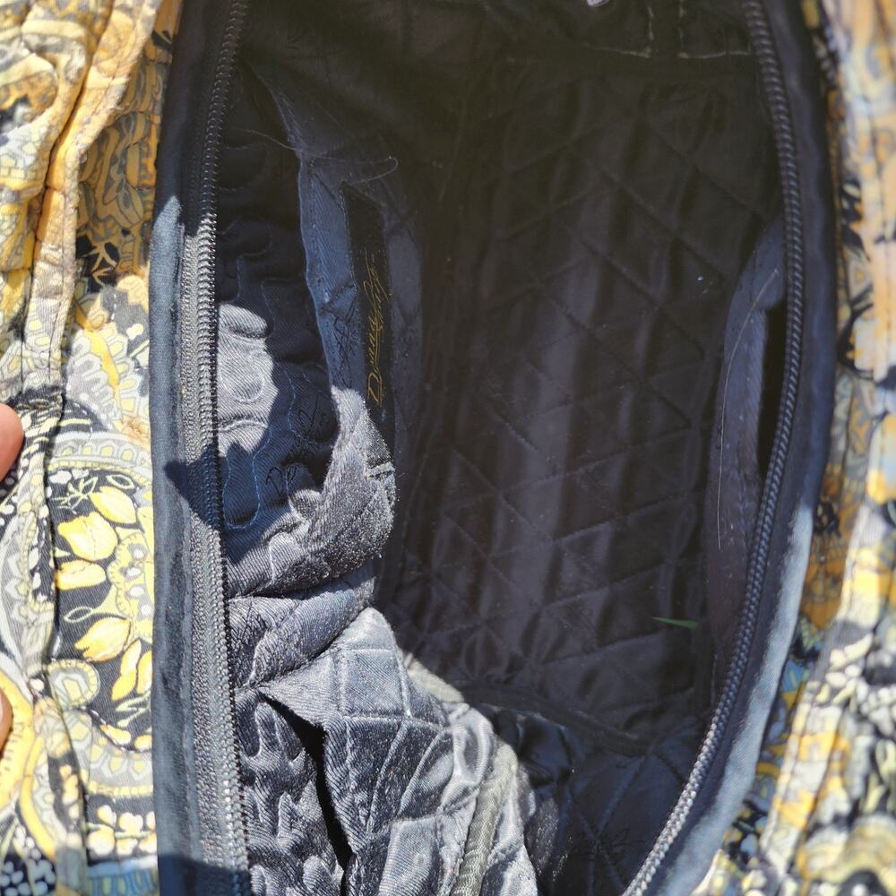 Donna Sharp Purse Denim Patchwork Quilted Paisley… - image 5